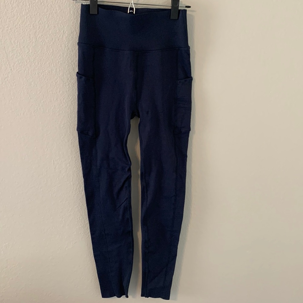 Fabletics Sculptknit Navy Leggings
